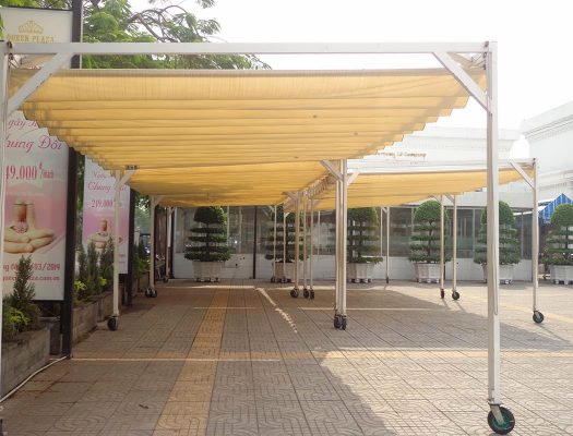 mái che, mái hiên di động hcm