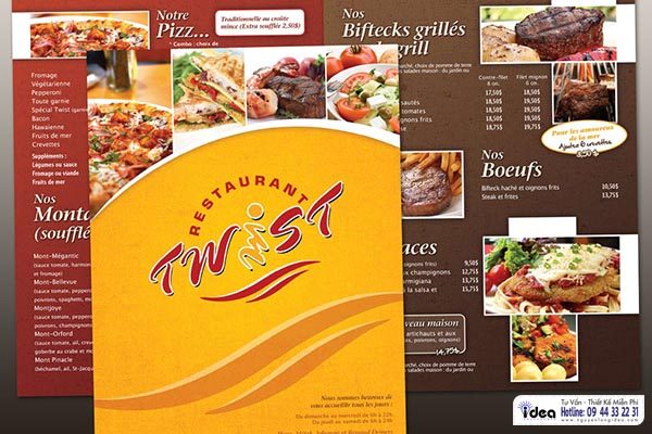 In ấn menu giá rẻ tại Nguyễn Long 