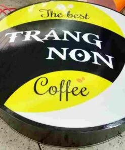 Làm hộp đèn tròn cho quán cà phê giá tốt tại TPHCM