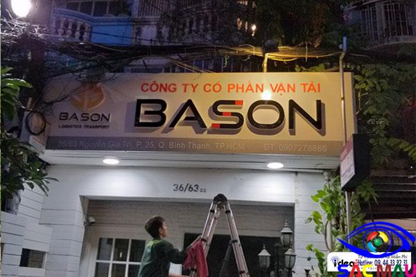 Bảng hiệu công ty Bason Bình Thạnh
