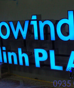 Mẫu bảng hiệu đèn led âm trực tiếp chữ nổi bật mà thanh lịch