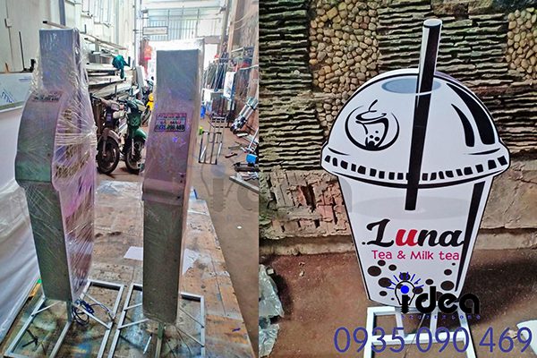 Bảng hộp đèn trà sữa đẹp Bảng hộp đèn trà sữa đẹp