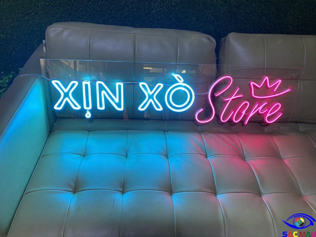 Làm Bảng Hiệu Alu - Mica chữ nổi, đèn LED các loại TPHCM Bảng LED neon trang trí xin xò