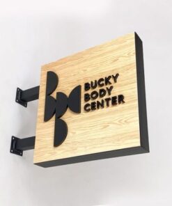 Kinh nghiệm phân biệt các loại bảng hiệu gỗ giá rẻ - chất lượng Bang go gia re 8