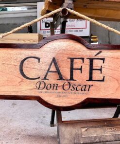 Kinh nghiệm phân biệt các loại bảng hiệu gỗ giá rẻ - chất lượng Bang hieu go gia re 2