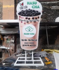 Bảng hiệu trà sữa độc đáo thu hút Bang hieu tra sua dep re chat luong 13