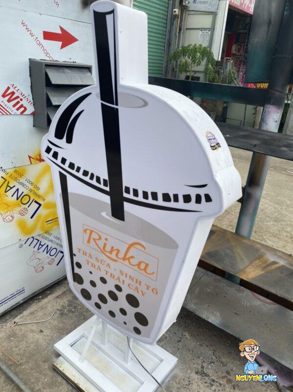 Bảng hiệu hộp đèn RinKa- Giá hộp đèn ly trà sữa