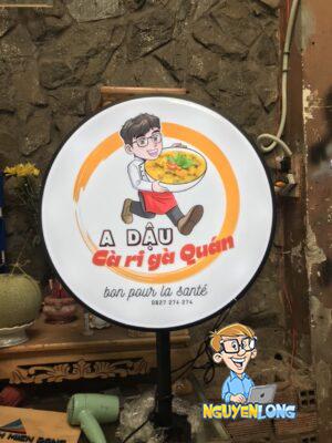 Điều gì làm nên một hộp đèn tròn quảng cáo chuyên nghiệp Hộp đèn tròn quán ăn