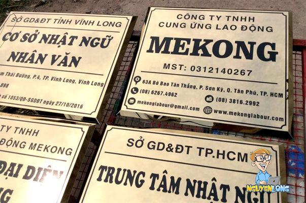 Quảng Cáo Nguyễn Long Sắc Màu - Đơn vị thiết kế và sản xuất sản phẩm bảng inox ăn mòn chất lượng và giá rẻ