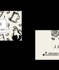 5 Ý Tưởng Name card Cho Quán Cà Phê Artboard 1