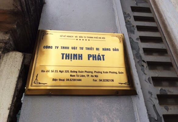 Những kiểu dáng và mẫu mã bảng inox công ty ấn tượng Bảng inox công ty