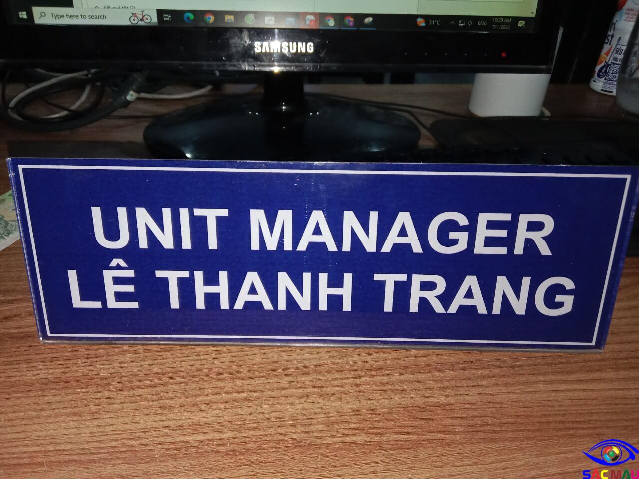 Bảng chức danh đẹp tại Tp. HCM bảng chức danh