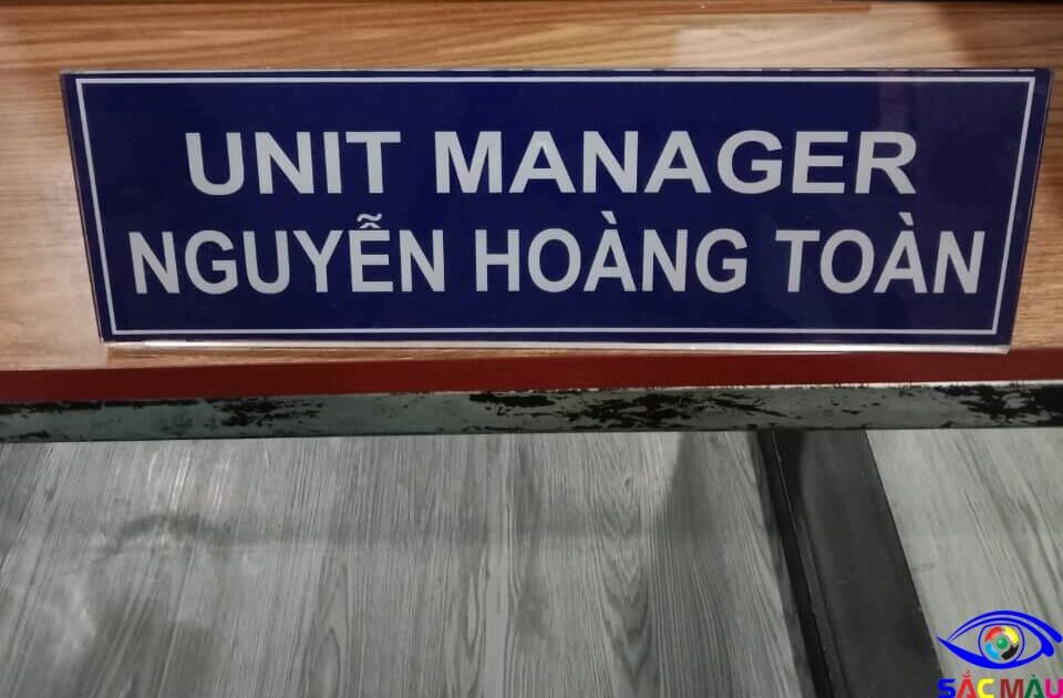 Bảng chức danh đẹp tại Tp. HCM Bảng chức danh