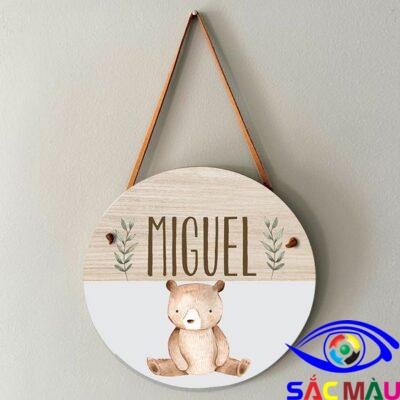 Bảng hiệu gỗ treo giá rẻ Bang hieu go treo 2