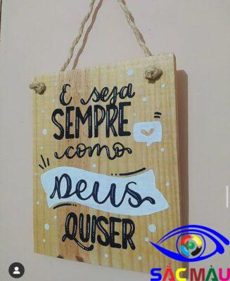 Bảng hiệu gỗ treo giá rẻ Bang hieu go treo 3