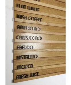 Menu chữ inox, mica, alu theo yêu cầu Menu 1 2