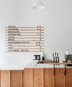 Menu chữ inox, mica, alu theo yêu cầu Menu 2 2