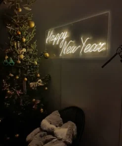 Bảng led neon sign chữ Happy new year 2024
