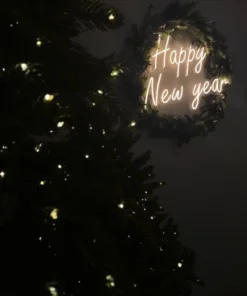 Bảng led neon sign chữ Happy new year 2024