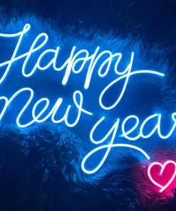 Bảng led neon sign chữ Happy new year 2024
