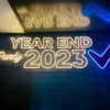 Bảng led neon sign chữ Happy new year 2024