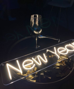 Bảng led neon sign chữ Happy new year 2024