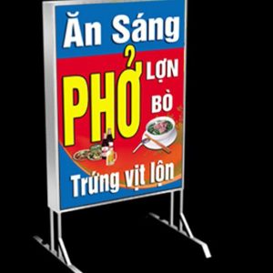 Bảng hiệu hộp đèn đứng biến hóa mọi phong cách Mẫu biển quảng cáo hộp đèn bạt đẹp