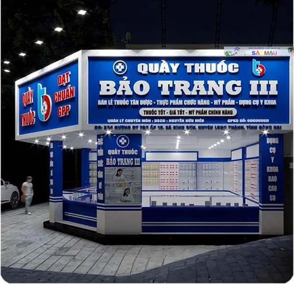 Mẫu bảng hiệu quầy thuốc tây đạt chuẩn đẹp giúp thu hút khách hàng