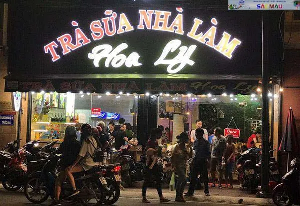 Sắc Màu chuyên thi công bảng hiệu hộp đèn trà sữa theo mẫu