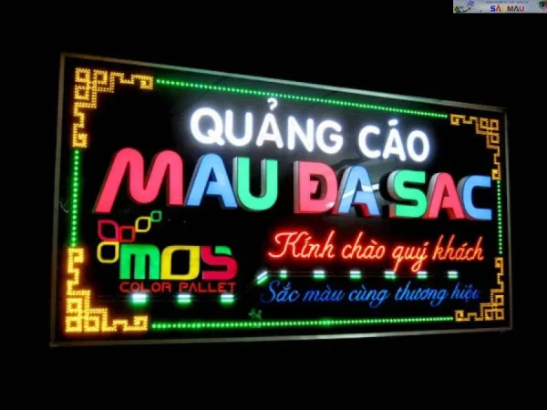 Sắc Màu báo giá bảng hiệu hộp đèn chữ nổi giá rẻ, cao cấp