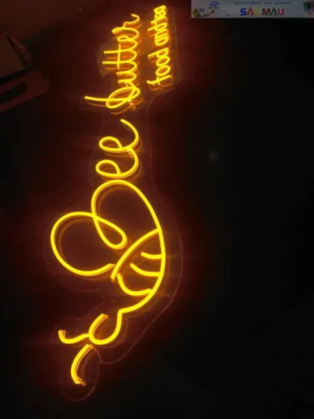 Đèn LED neon ý tưởng sử dụng trang trí phòng ngủ độc lạ