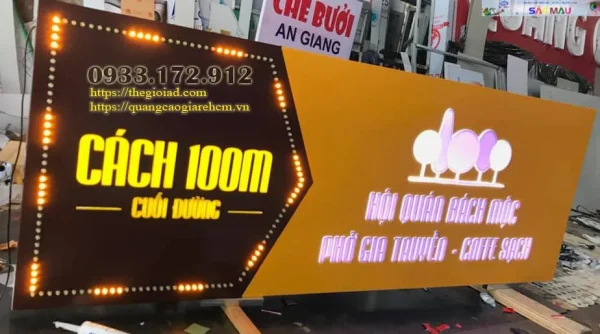 Chữ nổi inox nghệ thuật gia công làm bảng hiệu quảng cáo!