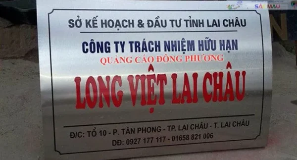 Bảng tên công ty inox có đặc điểm gì? bảng tên phòng ban, bền, sang trọng