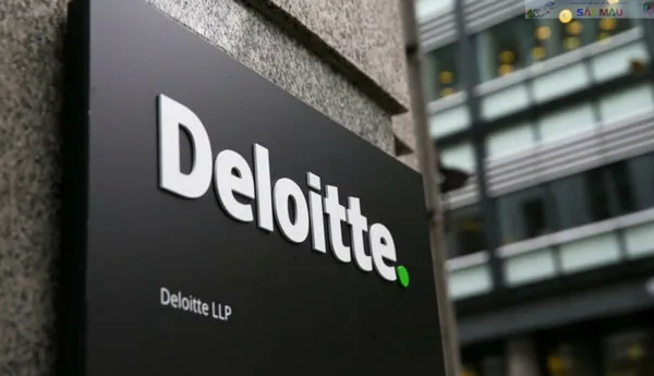 Biển hiệu đẹp thiết kế độc đáo cho quầy lễ tân, logo công ty