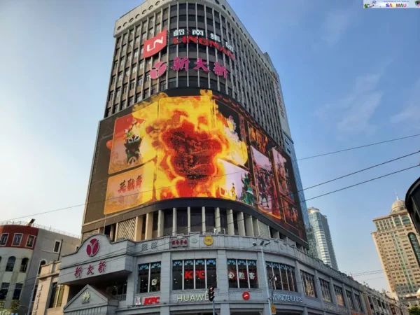 Bảng led ma trận hiển thị rõ hình ảnh đẹp ngay cả ban ngày hay ban đêm.