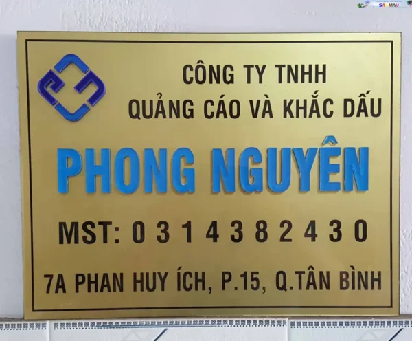 ĐIỂM KHÁC BIỆT CHO BẢNG HIỆU CÔNG TY MICA Làm Bảng Hiệu Inox Ăn Mòn Thẩm Mỹ Cao, Chữ In Rõ, Sắc Nét
