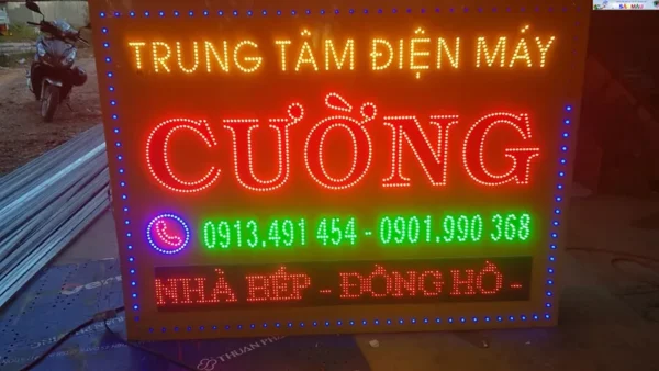 Bảng led ma trận màu sắc đa dạng sắc nét, độ phân giải cao cùng thiết kế mới mẻ.