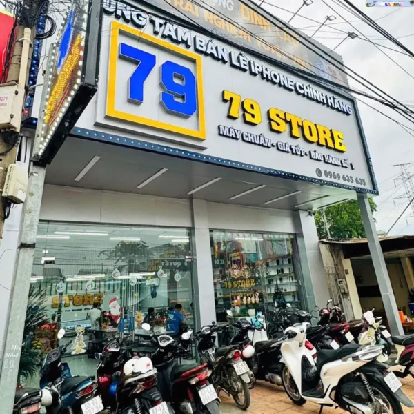 Bảng hiệu alu chữ mica nổi gắn đèn led hắt sáng chân sức hút tinh tế, chuyên nghiệp